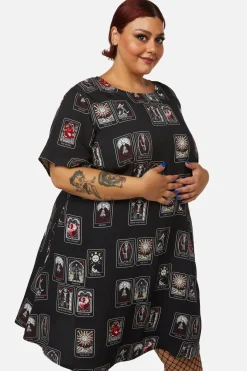 Women Dangerfield Dresses & Pinafores*Curve Tarot Spread Print Dress