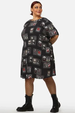 Women Dangerfield Dresses & Pinafores*Curve Tarot Spread Print Dress