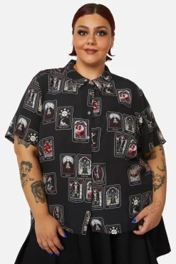Women Dangerfield Curve Tops & Blouses*Curve Tarot Spread Printed Shirt
