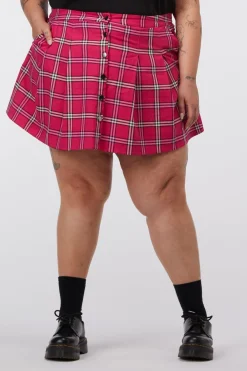 Women Dangerfield Curve Pants & Skirts*Curve Tartan Skater Skirt