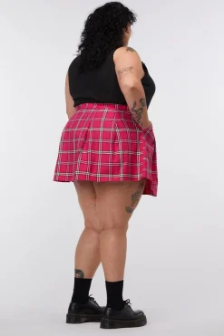 Women Dangerfield Curve Pants & Skirts*Curve Tartan Skater Skirt