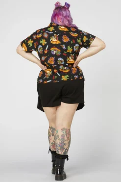 Women Dangerfield Curve Tops & Blouses*Curve Tattoo Zombie Cot Shirt