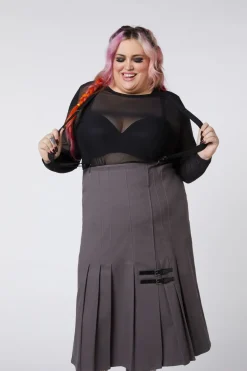 Women Dangerfield Curve Pants & Skirts*Curve Time U0026 Date Pleated Skirt