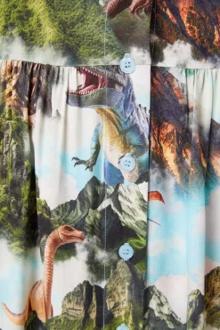 Women Dangerfield Dresses & Pinafores*Curve Triassic Scene Printed Dress