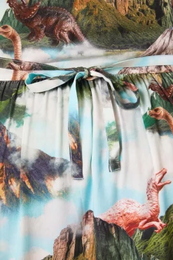 Women Dangerfield Dresses & Pinafores*Curve Triassic Scene Printed Dress