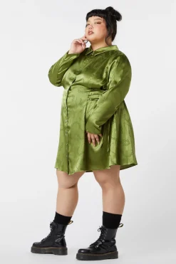 Women Dangerfield Dresses & Pinafores*Curve Under Sentence Satin Dress