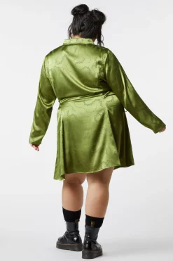 Women Dangerfield Dresses & Pinafores*Curve Under Sentence Satin Dress