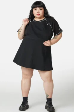 Women Dangerfield Dresses & Pinafores*Curve Unity Bib U0026 Brace Pinafore