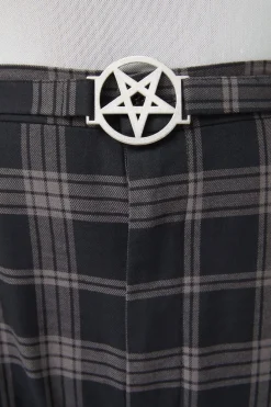 Women Dangerfield Pants & Jumpsuits*Curve Victoria Tartan Fitted Pants