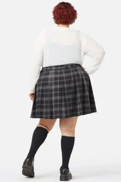 Women Dangerfield Curve Pants & Skirts*Curve Victoria Tartan Pleated Skirt