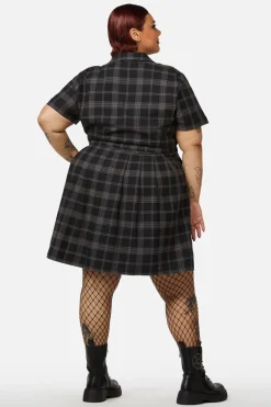 Women Dangerfield Dresses & Pinafores*Curve Victoria Tartan Pleated Dress
