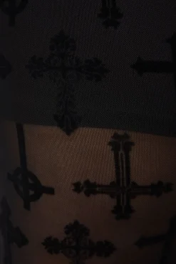 Women Dangerfield Curve Pants & Skirts*Curve Vowed Flocked Mesh Pant