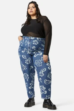 Women Dangerfield Curve Pants & Skirts*Curve White Out Denim Jeans