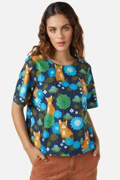 Women Princess Highway Blouses & Tops*Cute Cat Top