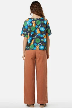 Women Princess Highway Blouses & Tops*Cute Cat Top