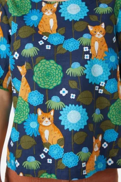 Women Princess Highway Blouses & Tops*Cute Cat Top