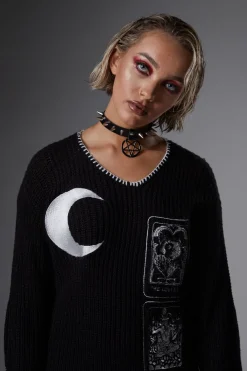 Women Dangerfield Knitwear & Cardis*Dark Tarot Oversized Knit Jumper