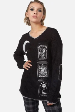 Women Dangerfield Knitwear & Cardis*Dark Tarot Oversized Knit Jumper