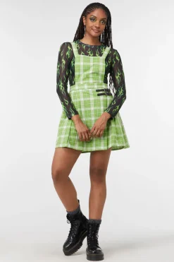Women Dangerfield Dresses & Pinafores*Dazed Tartan Pleat Pinny