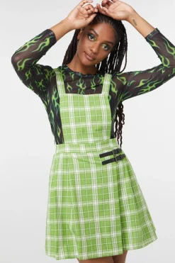Women Dangerfield Dresses & Pinafores*Dazed Tartan Pleat Pinny