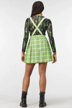 Women Dangerfield Dresses & Pinafores*Dazed Tartan Pleat Pinny