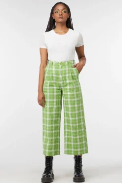 Women Dangerfield Pants & Jumpsuits*Dazed Tartan Wide Leg Pant