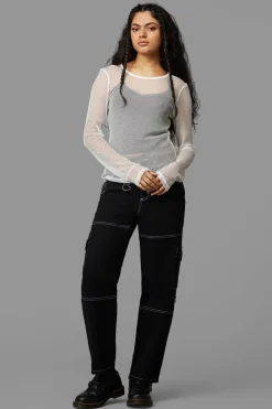 Women Black Friday Blouses & Tops*Dead Inside Mesh Top