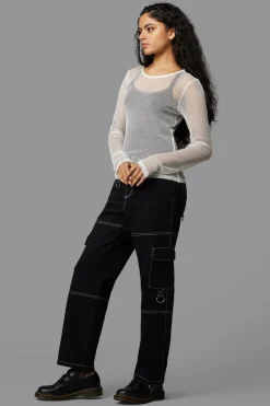 Women Black Friday Blouses & Tops*Dead Inside Mesh Top