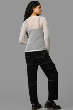 Women Black Friday Blouses & Tops*Dead Inside Mesh Top