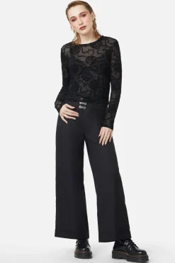 Women Dangerfield Blouses & Tops*Decaying Days Flocked Mesh Top