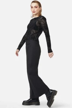 Women Dangerfield Blouses & Tops*Decaying Days Flocked Mesh Top