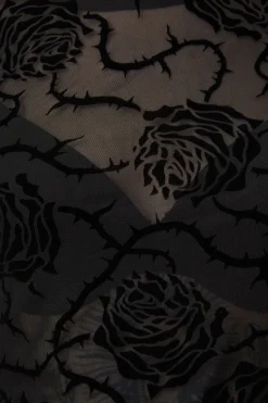 Women Dangerfield Blouses & Tops*Decaying Days Flocked Mesh Top