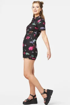 Women Dangerfield Pants & Jumpsuits*Deep Sea Playsuit