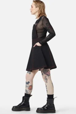 Women Dangerfield Dresses & Pinafores*Defrauded Contrast Stitch Pinafore