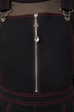 Women Dangerfield Dresses & Pinafores*Defrauded Contrast Stitch Pinafore