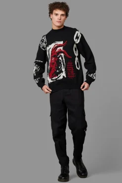 Men Black Friday Jumpers & Knits*Demonic Knit