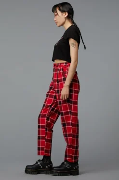 Women Black Friday Pants & Jumpsuits*Demonic Tartan Pant