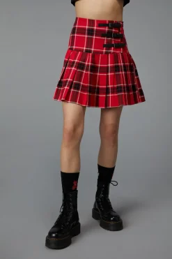 Women Black Friday Skirts & Skorts*Demonic Tartan Skirt