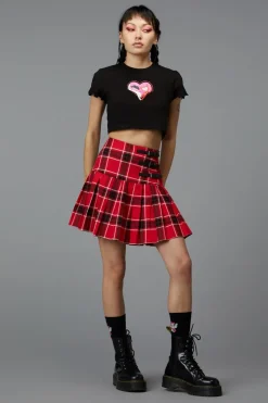 Women Black Friday Skirts & Skorts*Demonic Tartan Skirt