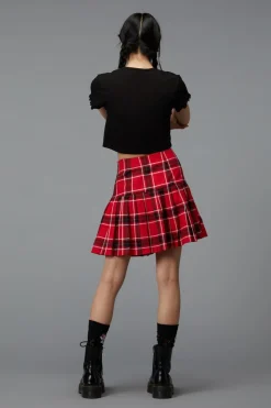 Women Black Friday Skirts & Skorts*Demonic Tartan Skirt