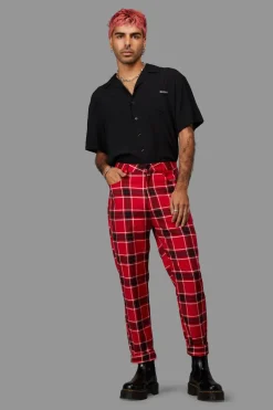 Men Black Friday Pants & Shorts*Demonic Unisex Tartan Pant
