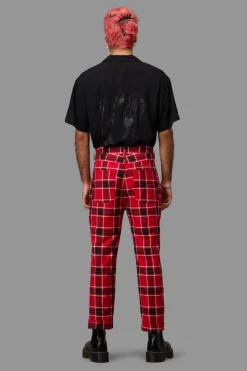 Men Black Friday Pants & Shorts*Demonic Unisex Tartan Pant