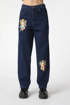 Women Dangerfield Pants & Jumpsuits*Denim Cherub Print Jean