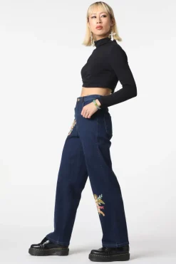 Women Dangerfield Pants & Jumpsuits*Denim Cherub Print Jean