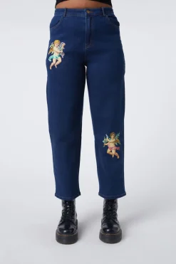Women Dangerfield Pants & Jumpsuits*Denim Cherub Print Jean