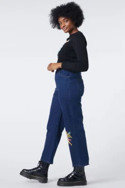 Women Dangerfield Pants & Jumpsuits*Denim Cherub Print Jean