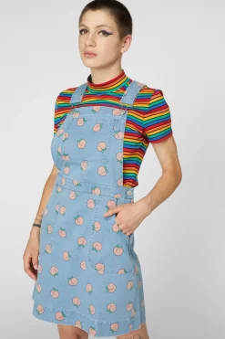 Women Dangerfield Dresses & Pinafores*Denim Peach Bib Pinafore