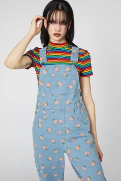 Women Dangerfield Dresses & Pinafores*Denim Peach Long Overall
