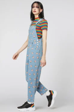 Women Dangerfield Dresses & Pinafores*Denim Peach Long Overall
