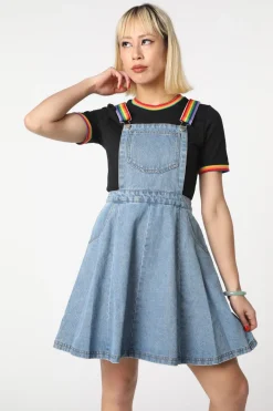 Women Dangerfield Dresses & Pinafores*Denim Rainbow Strap Pinny